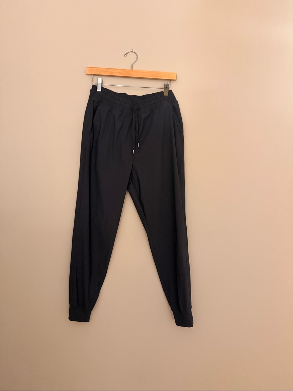 Old Navy Black Women's Drawstring Jogger Pants 3 pairs 2 black pairs 1 navy pair